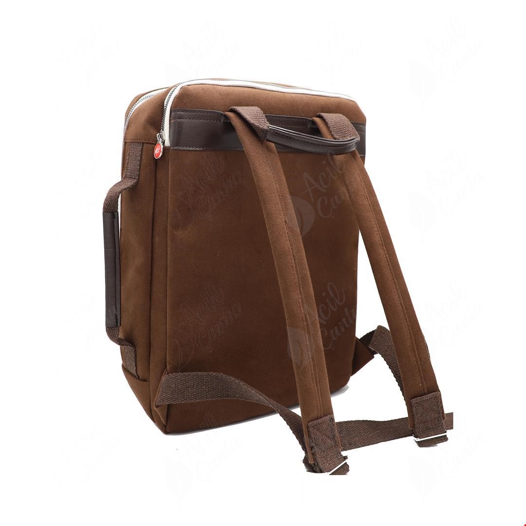 Kuyu Kahve Kanvas Sırt Çantası